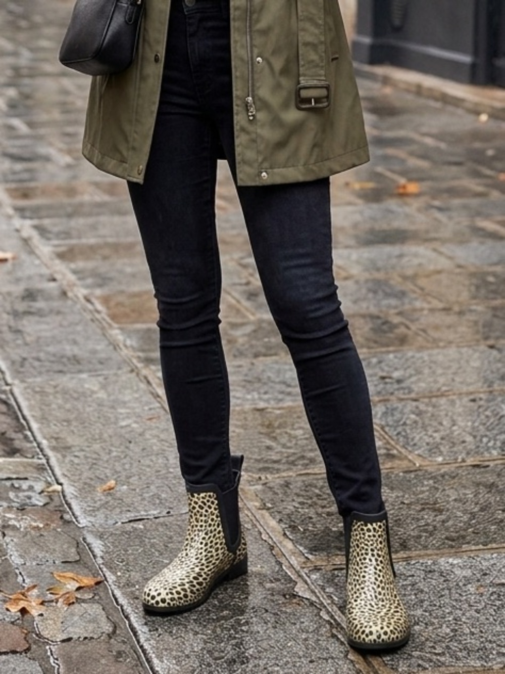 Capelli of New York Leopard Chelsea Rain Boots